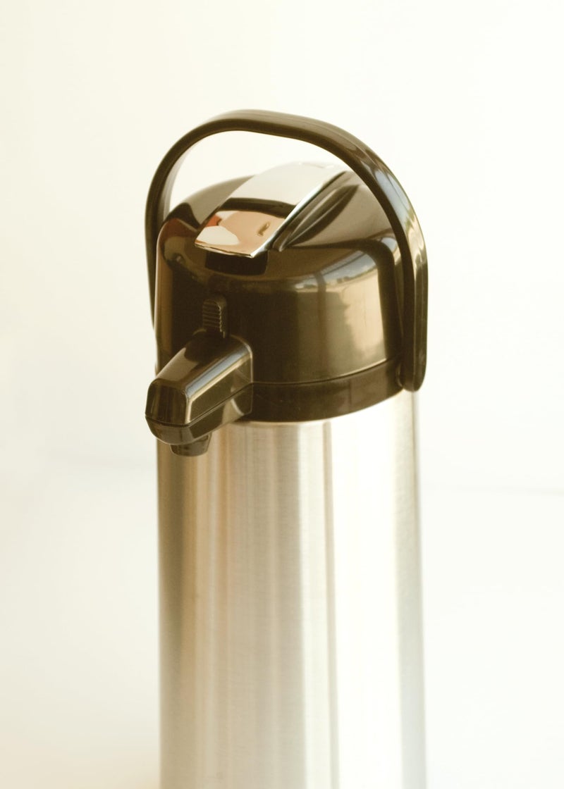Service Ideas خدمة أفكار ECAL25S إيكو-إير إبريق مع غطاء ذراع، موزع مشروبات معزول، إبريق قهوة حراري، سعة 2.5 لتر، معزول بالزجاج - Image 2